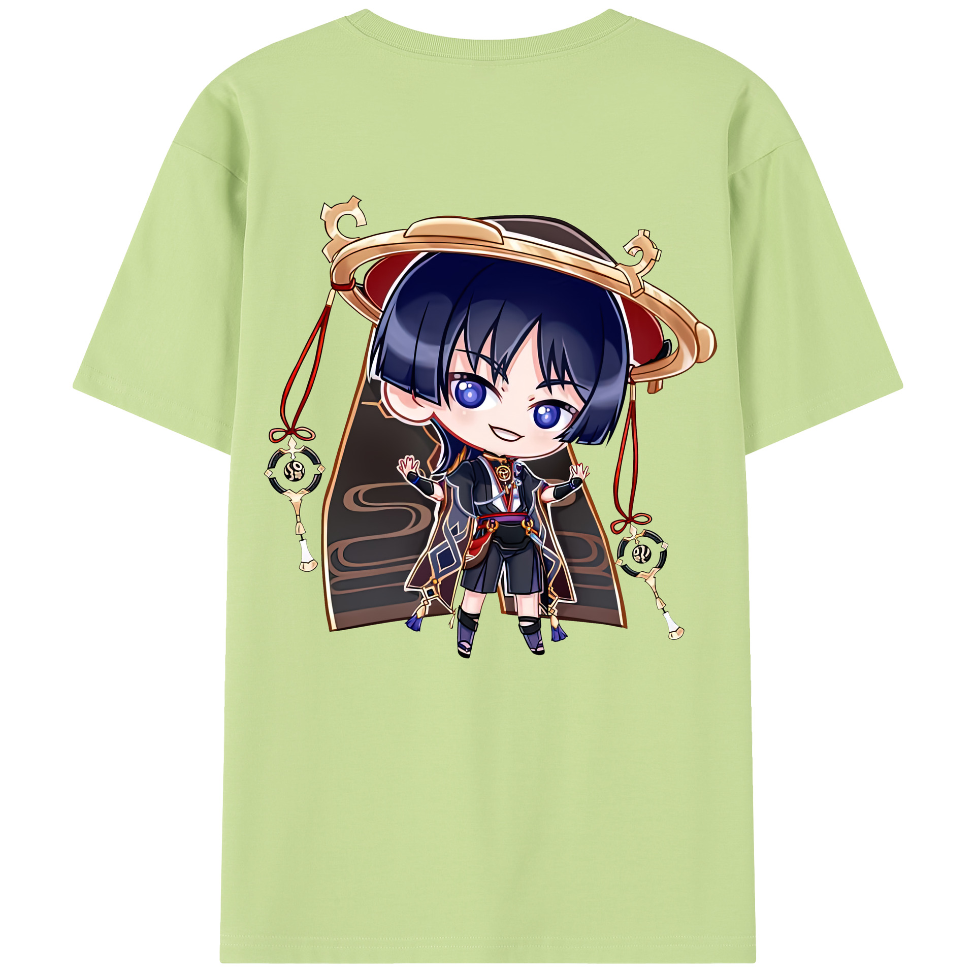 げんし神 さんペい genshin Sanpei 綿100％半袖Tシャツ（背面プリント）